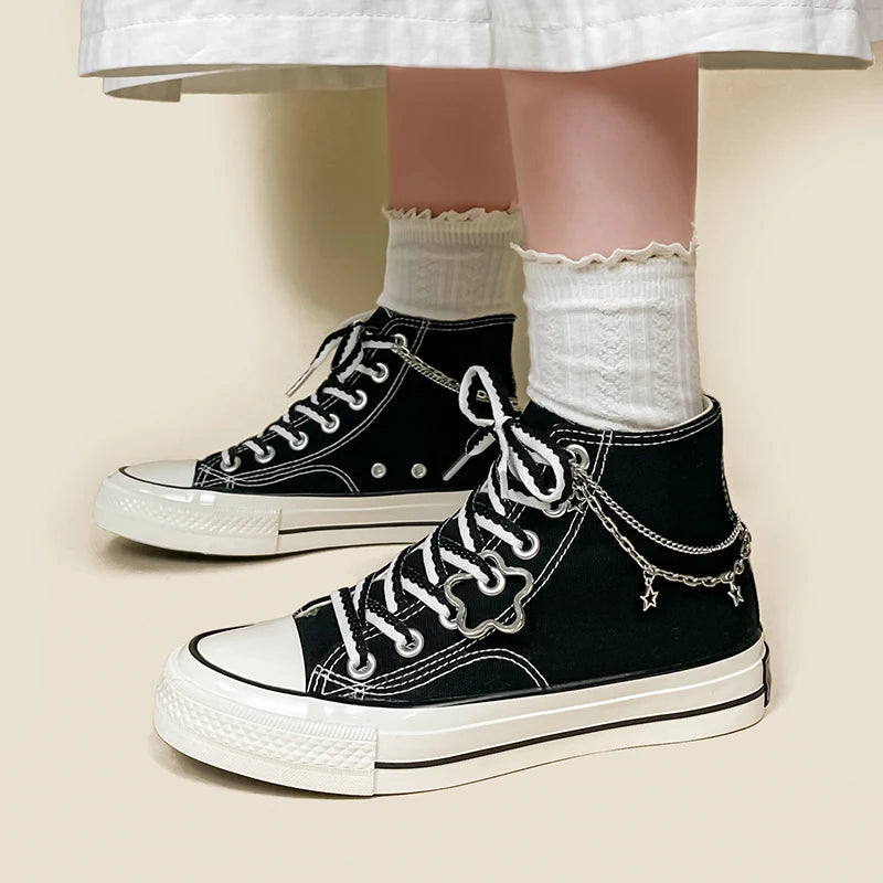 Chain with Stars Canvas Shoes