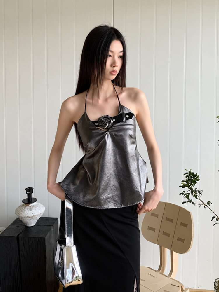 Chrome Rose Top