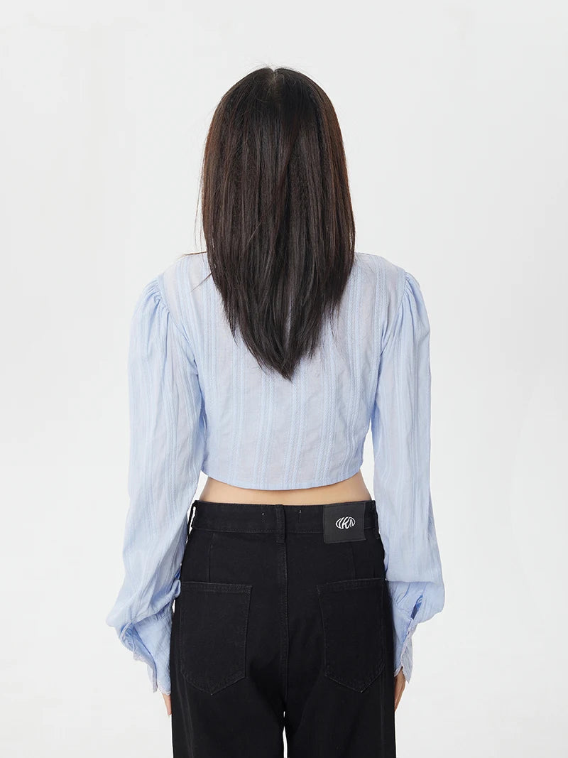 Core Cut Out Classiccore Cut Out Crop Shirt - Litlookz Studio