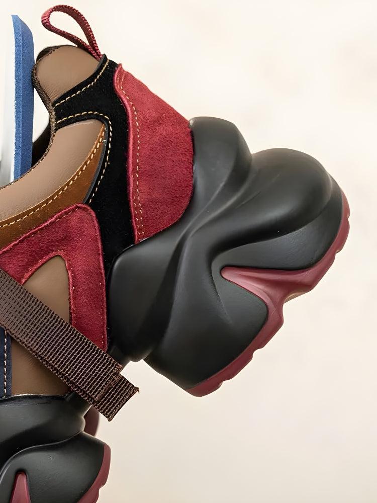 Kick Platform Color Color Block Platform Sneakers - Litlookz Studio