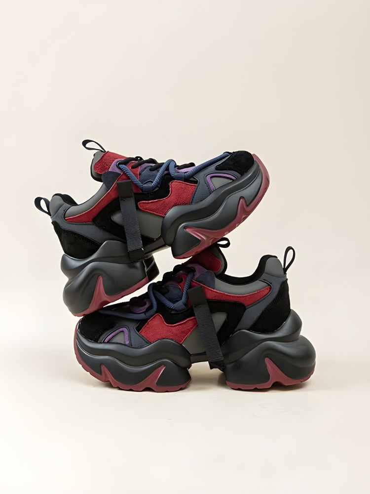 Kick Platform Color Color Block Platform Sneakers - Litlookz Studio