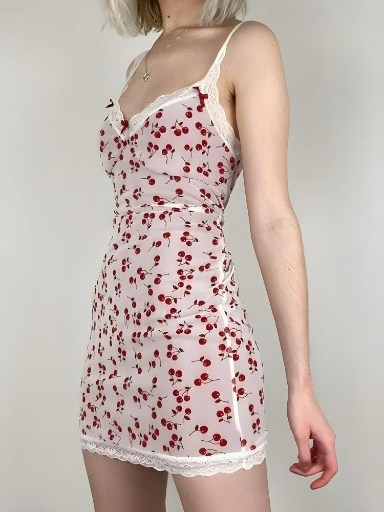 Coquette Cherry Mini Dress - Litlookz Studio Coquette Cherry Mini Dress - Litlookz Studio