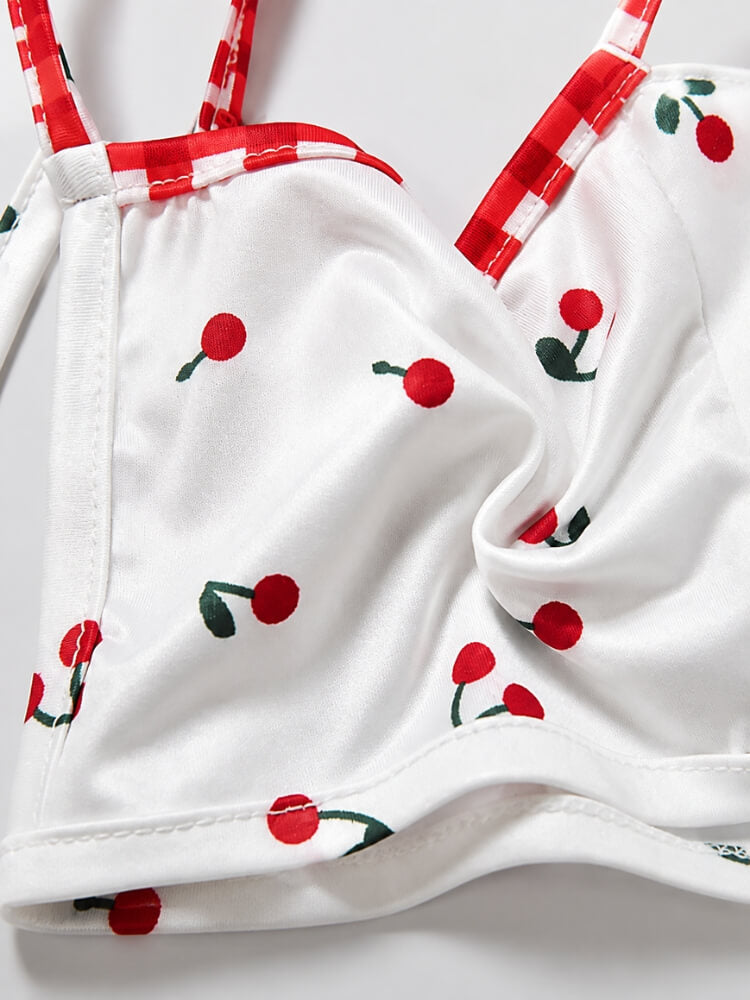 Coquette Cherry Top & Skirt Set
