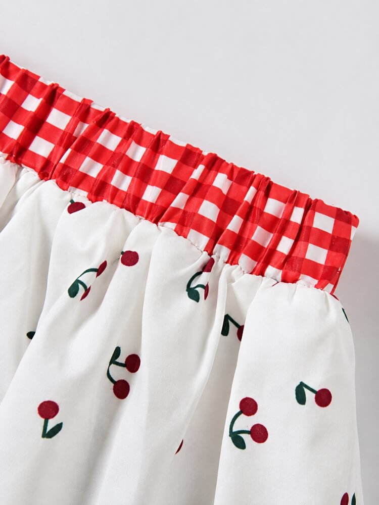 Coquette Cherry Top & Skirt Set