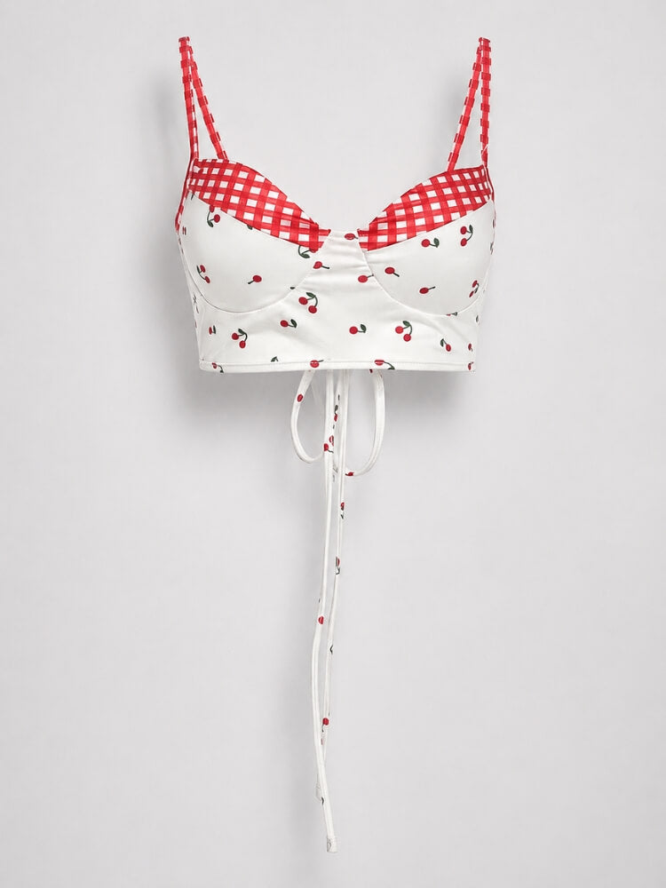 Coquette Cherry Top & Skirt Set