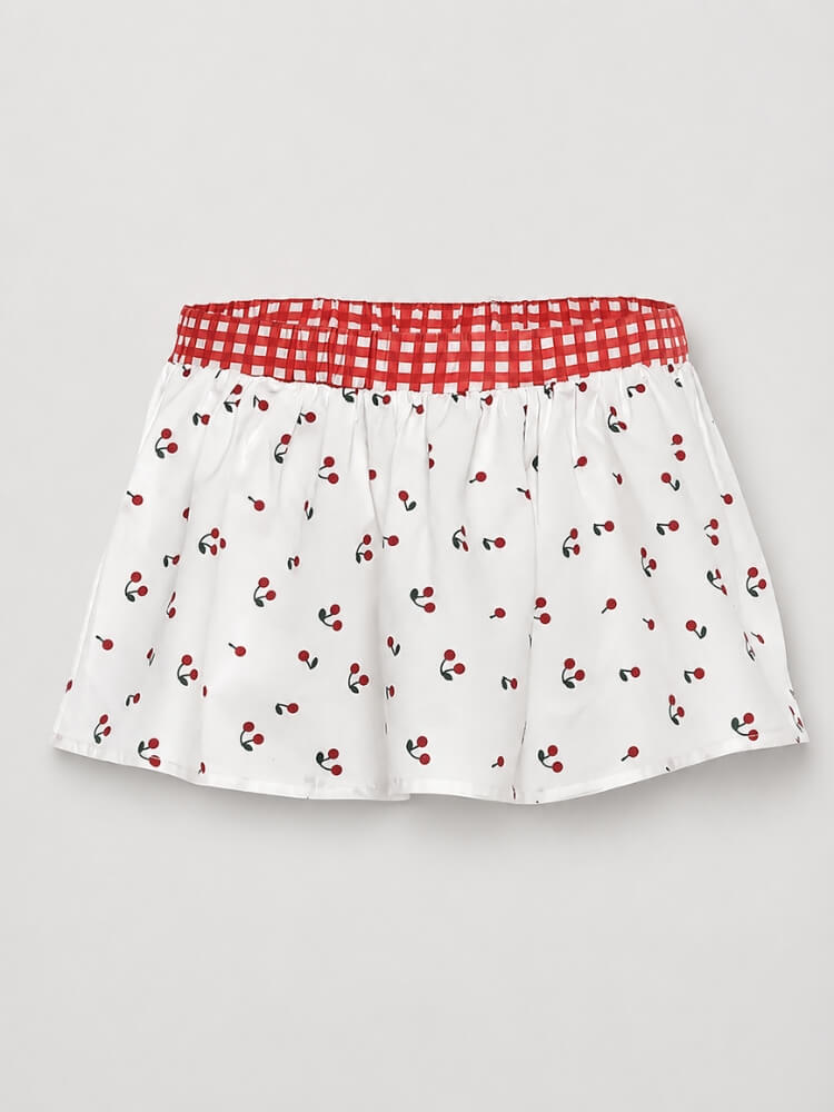 Coquette Cherry Top & Skirt Set