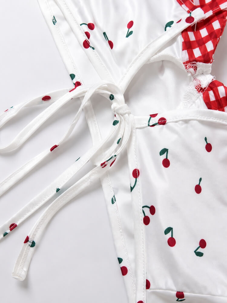 Coquette Cherry Top & Skirt Set