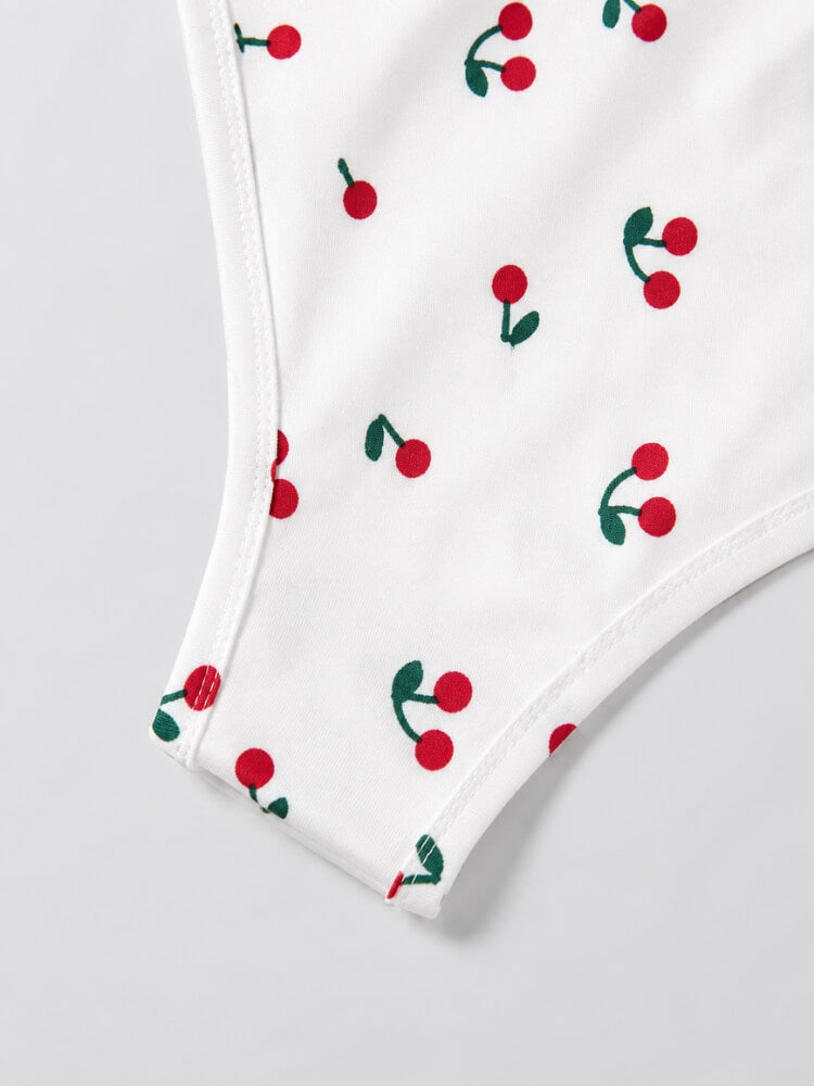 Coquette Cherry Top & Skirt Set