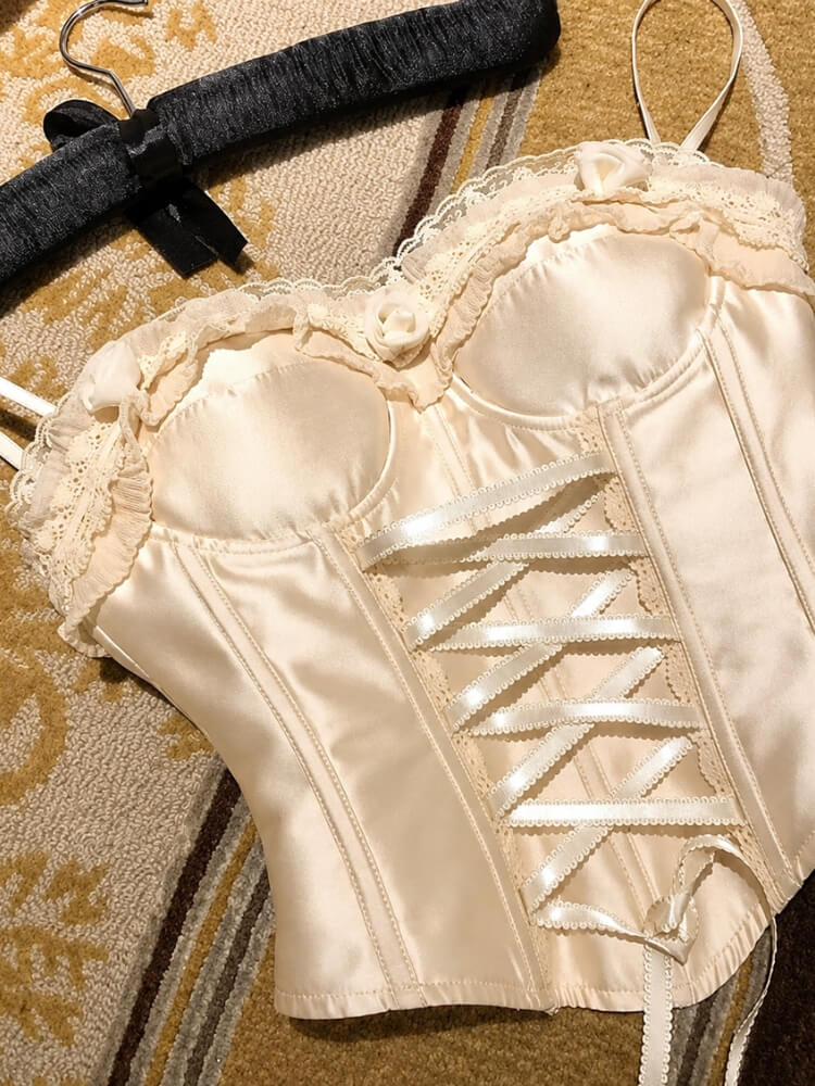 Coquette Corset & Ruffle Skirt Set