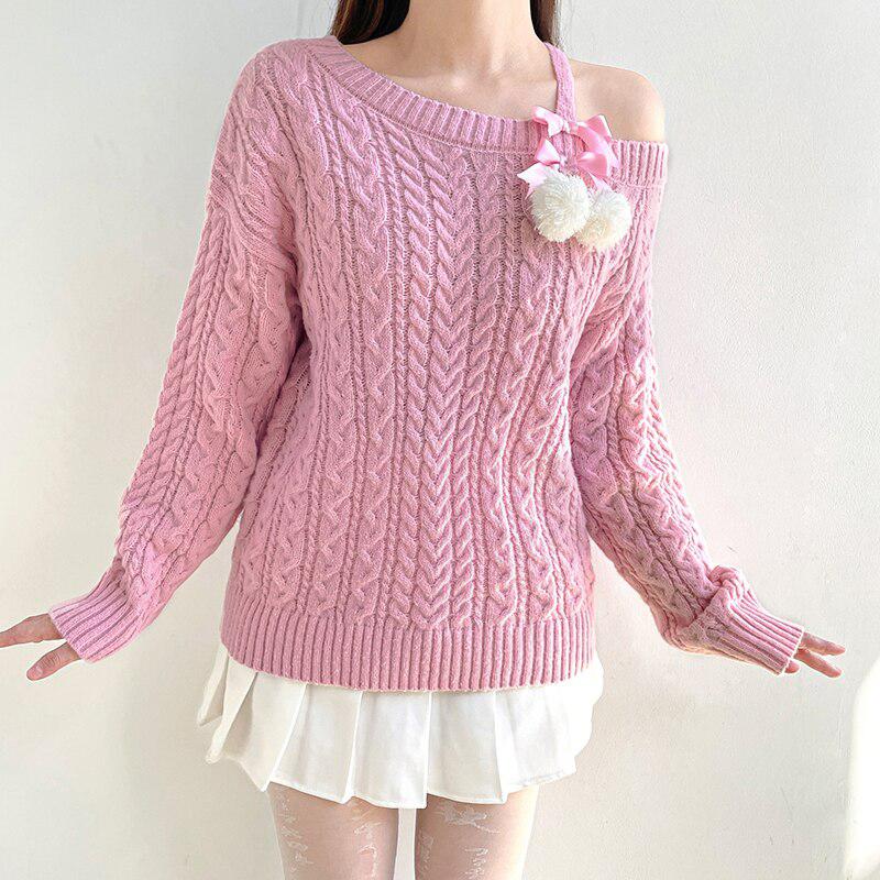 Coquette Cut-Out Knit Sweater