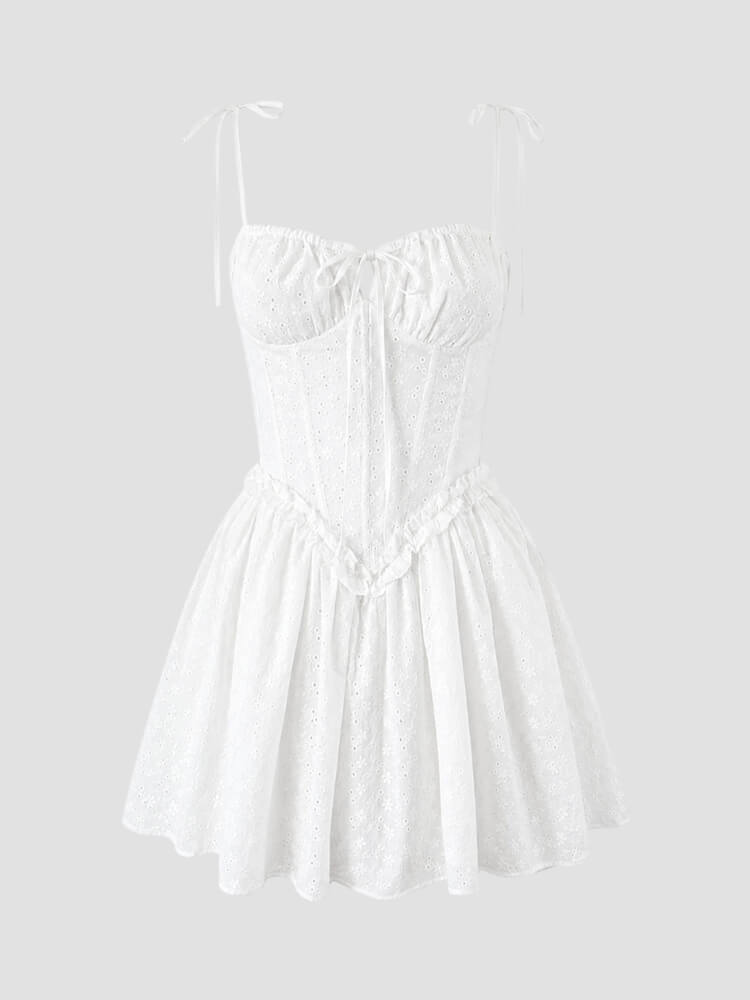 Coquette Eyelet Mini Dress