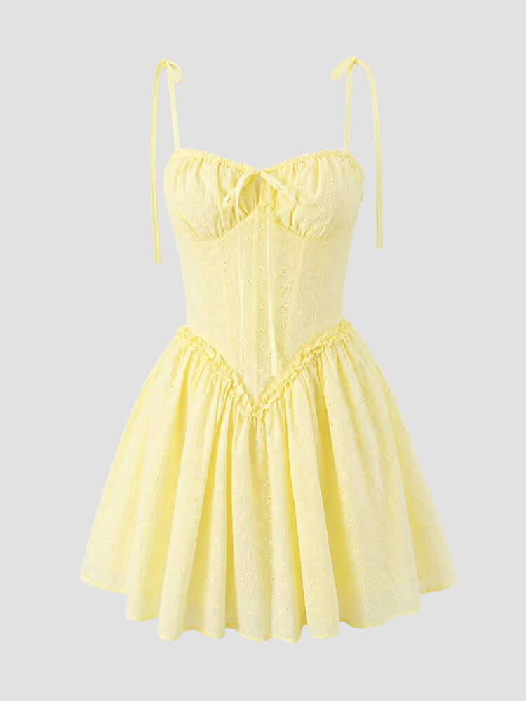 Coquette Eyelet Mini Dress