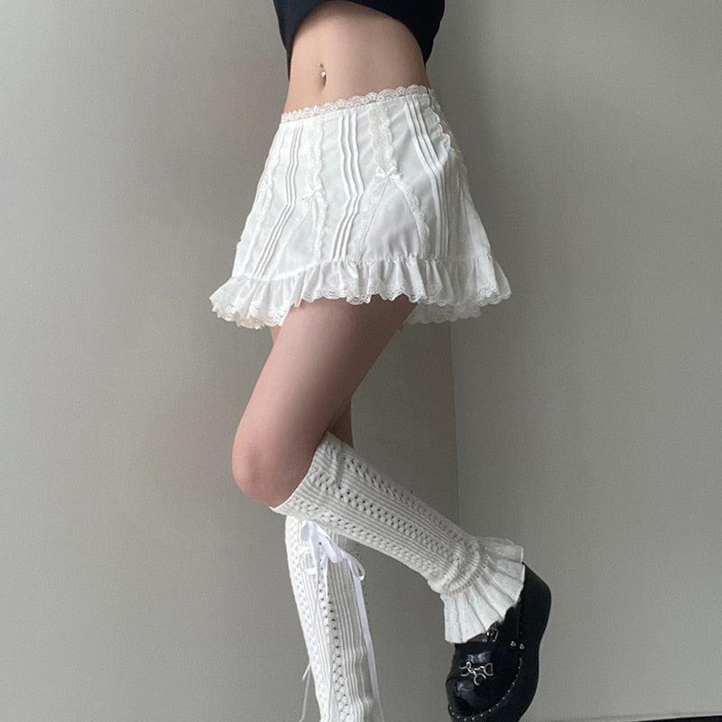 Coquette Frill Hem Mini Skirt - Litlookz Studio
