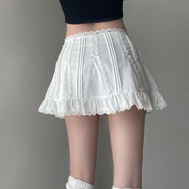 Coquette Frill Hem Mini Skirt