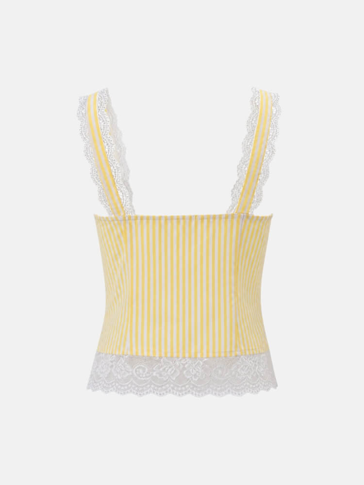 Coquette Front Split Top