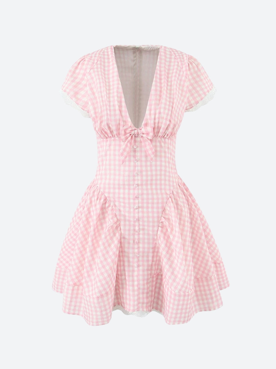 Coquette Gingham Mini Dress Coquette Gingham Mini Dress