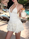 Coquette Halter Neck Mini Dress