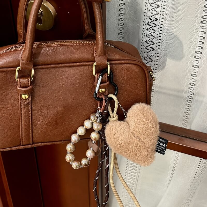 Coquette Heart Bag Charm