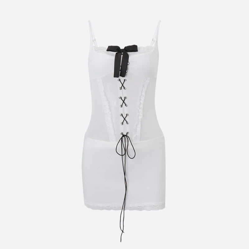 Coquette Lace Corset Mini Dress