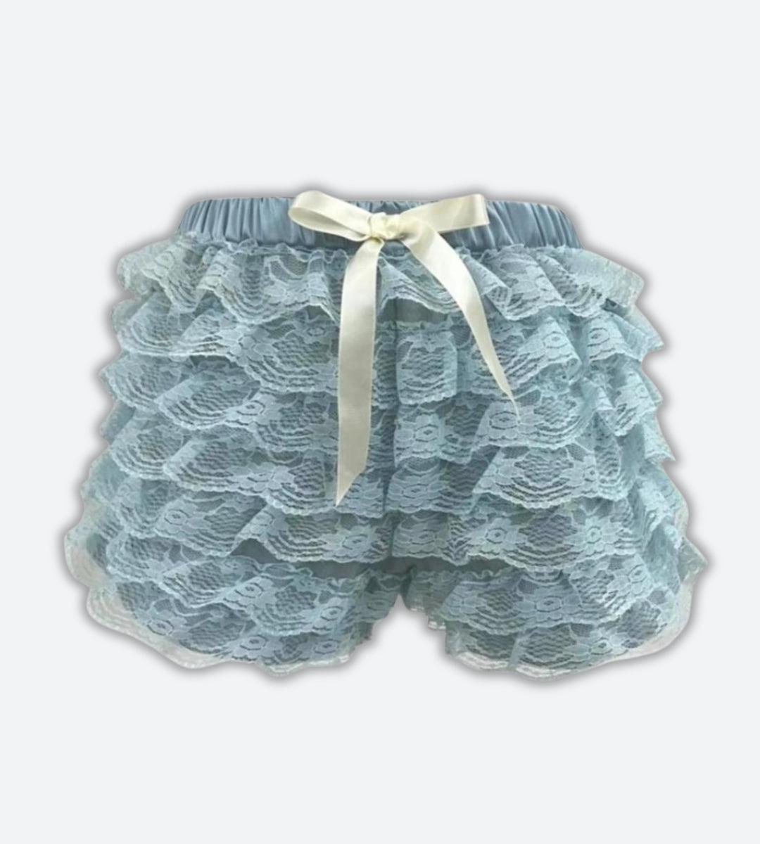 リ*ン様 muguet frill lace short pants Coquette Lace Ruffled Shorts - Litlookz Studio