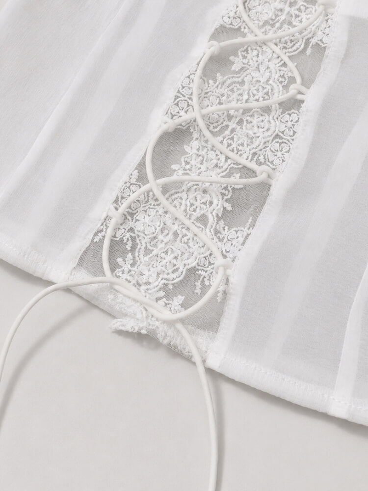 Coquette Lace Top & Skirt Set