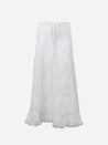 Coquette Lace Up Crop Top & Maxi Skirt Two Piece Set