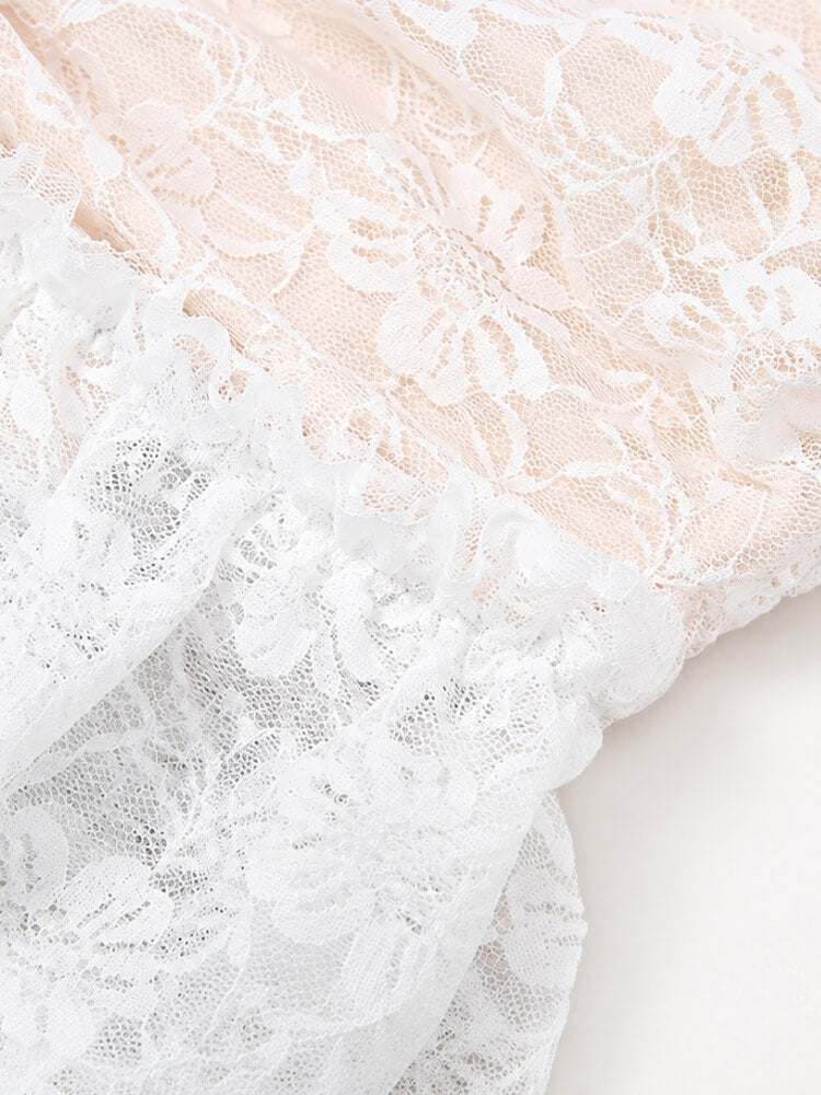 Coquette Pearl Top & Skirt Set