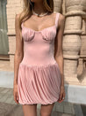 Coquette Pleated Mini Dress