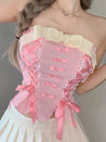 Coquette Ribbon Bow Tube Top
