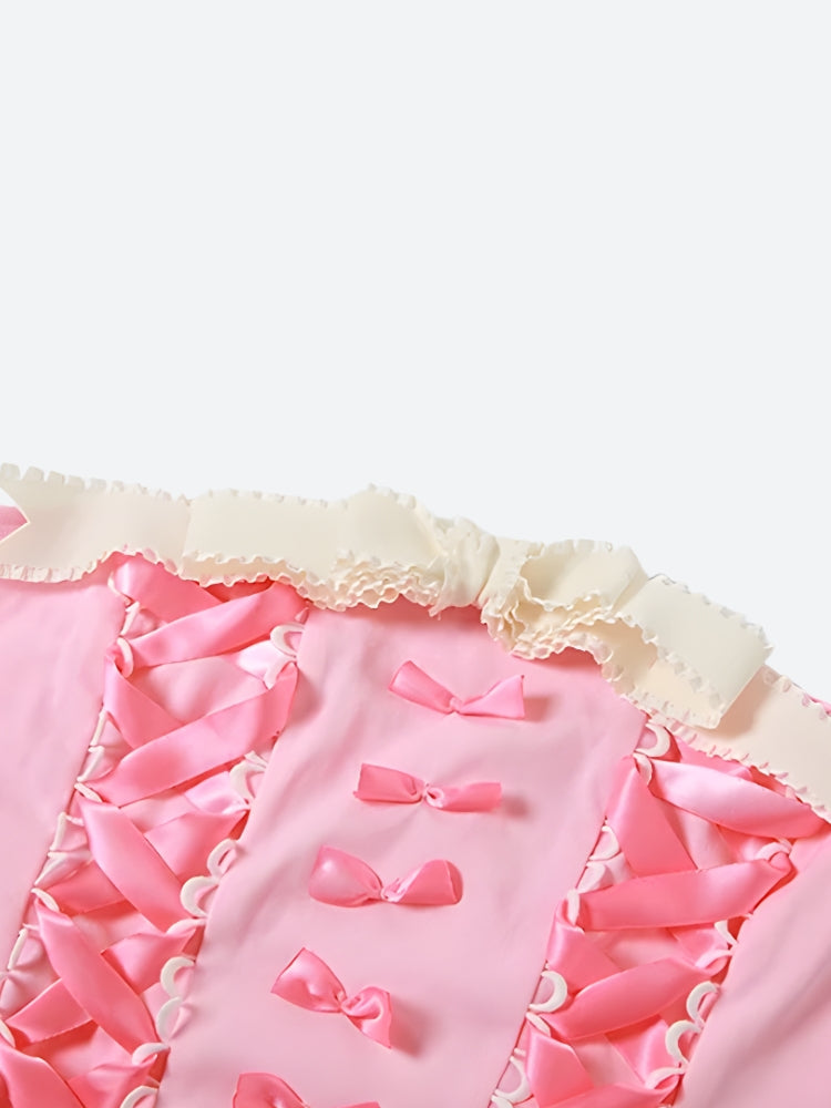 Coquette Ribbon Bow Tube Top - Litlookz Studio