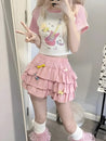 Coquette Ruffle Mini Skort