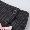 Coquette Striped Mini Skirt