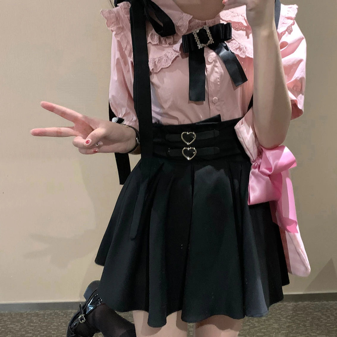 Coquette Suspender Mini Skirt