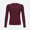 Corduroy Lace Trim Top