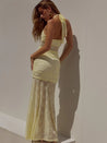 Cottagecore Bodycon Maxi Dress