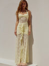 Cottagecore Bodycon Maxi Dress
