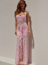 Cottagecore Bodycon Maxi Dress