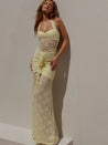Cottagecore Bodycon Maxi Dress