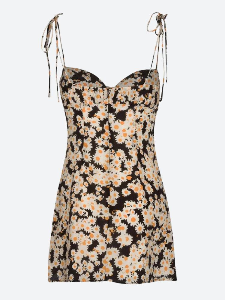 Cottagecore Daisy Tie Strap Mini Dress - Litlookz Studio