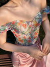 Cottagecore Spring Flowers Corset Top