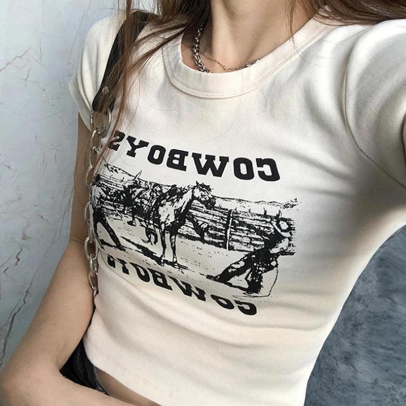 Cowboys Crop Tee