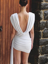 Cowl Neck Mini Dress