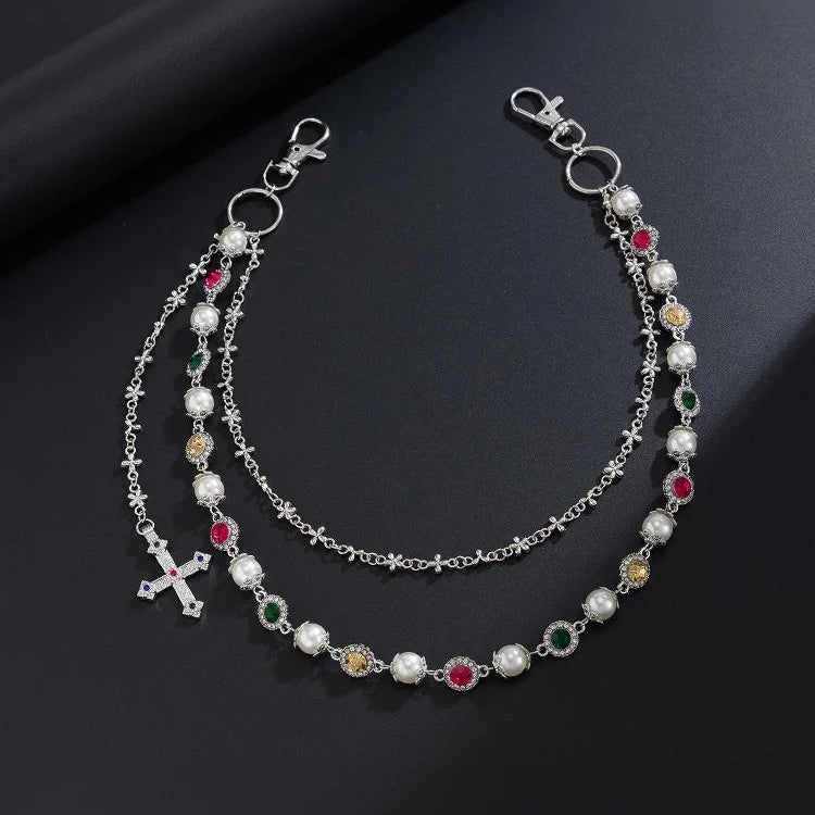 Cross Charm Waist Chain