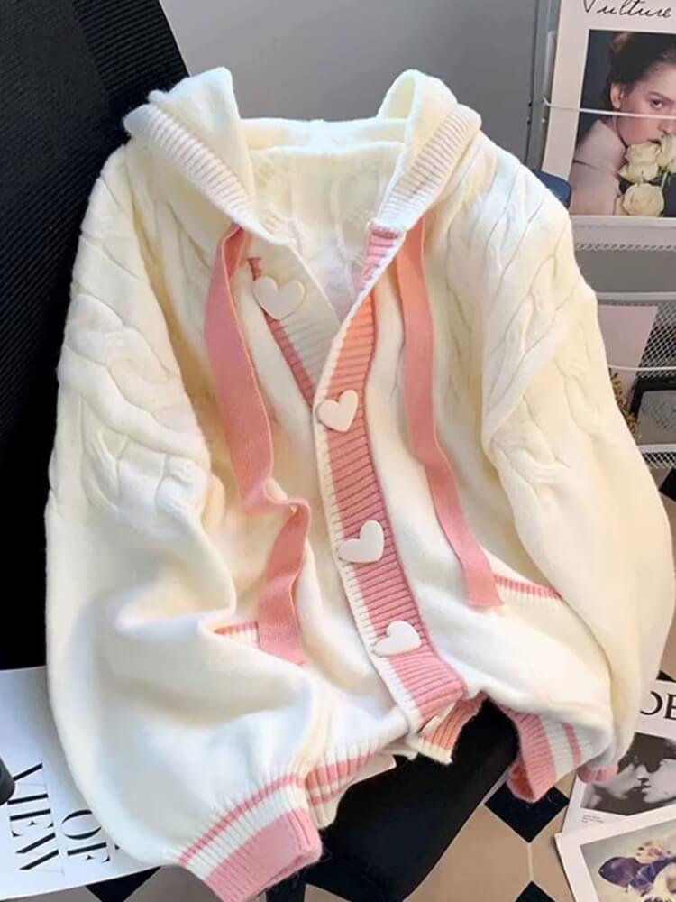 Cupid Hooded Cardigan