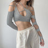 Cut-Out Halter Top
