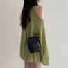 Cut-Out Shoulder Loose Knit Sweater