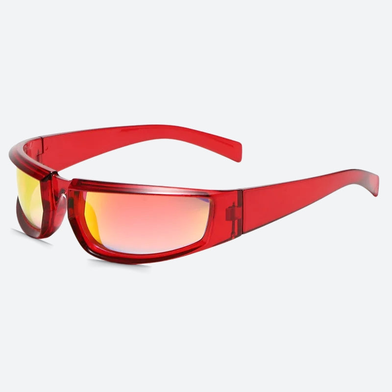 RAVS Unisex White Metal Sunglasses | Gradient Grey Lenses, 100% UV Protection