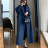 Dark Academia Belted Long Coat