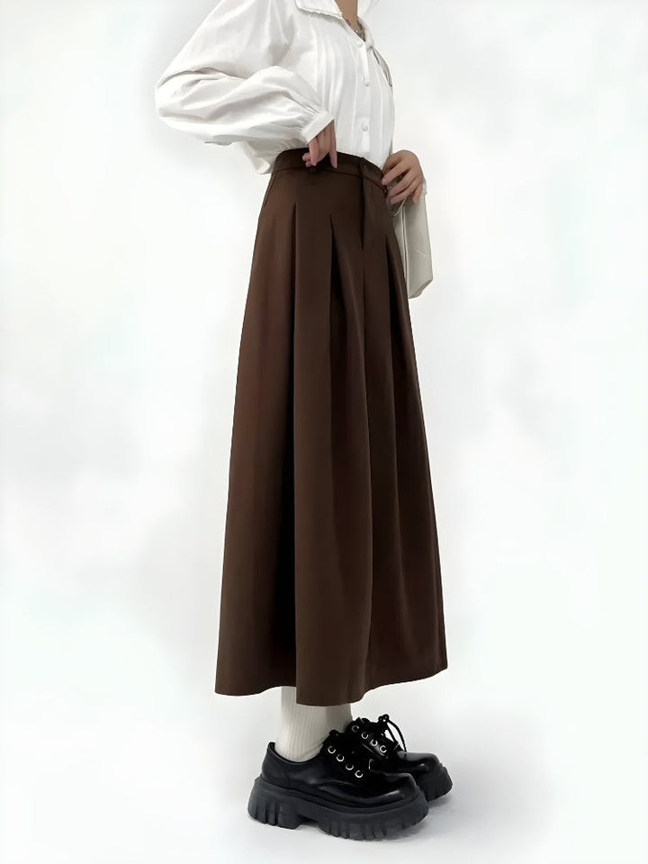 Dark Academia Pleated Skirt
