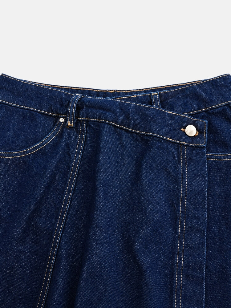 Denim Shirt & Skort Set